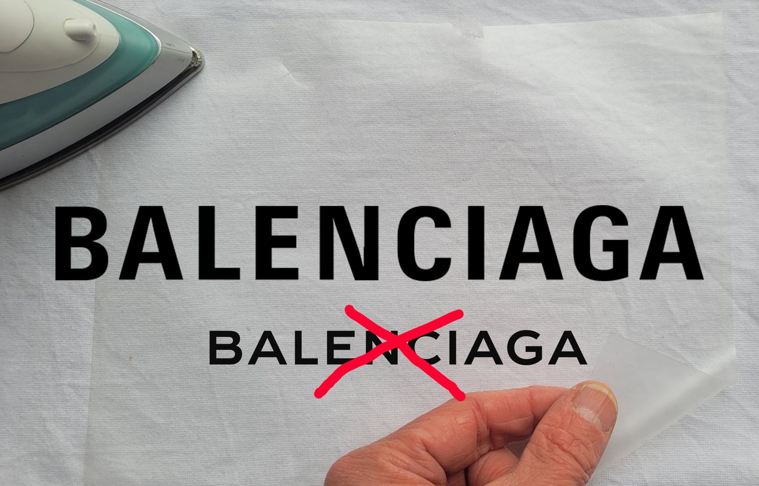 Balenciaga Iron-On Patch (HTV Transfer)