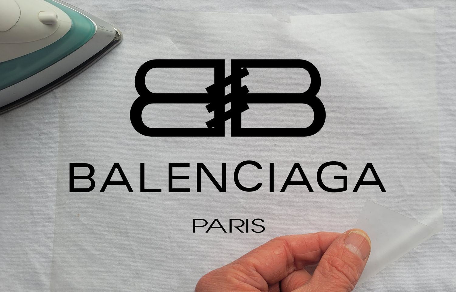 Balenciaga Iron-On Patch (HTV Transfer)