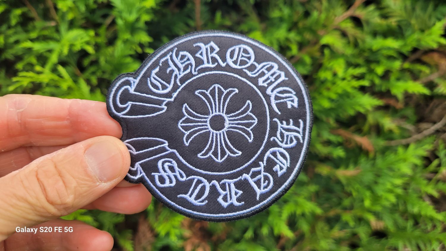 Chrome Hearts Logo Embroidered Iron-On Patch