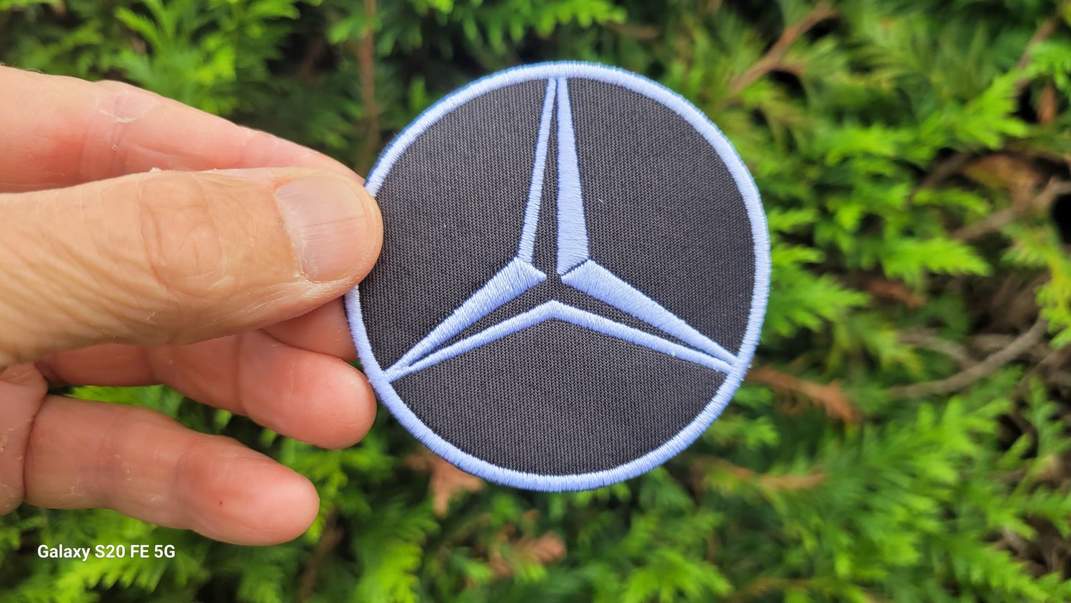 Mercedes Logo Embroidered Iron-On Patch