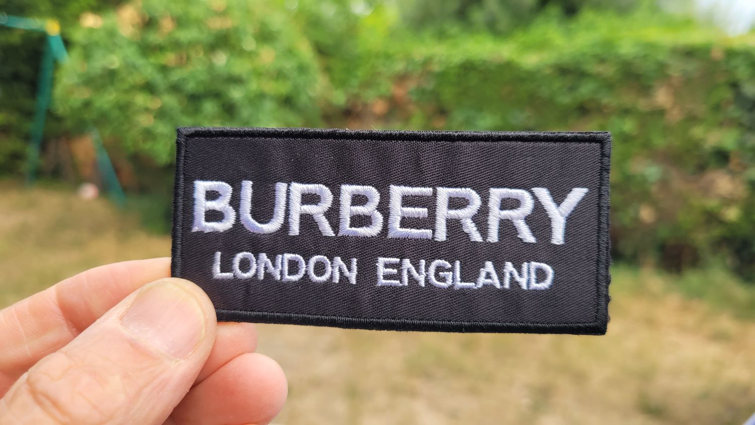 Burberry Logo Embroidered Iron-On Patch