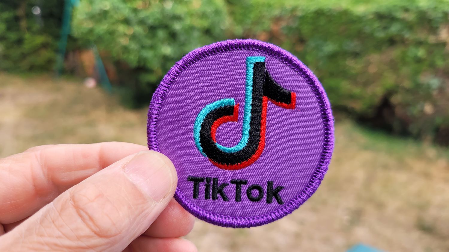 Tik Tok Logo Embroidered Iron-On Patch