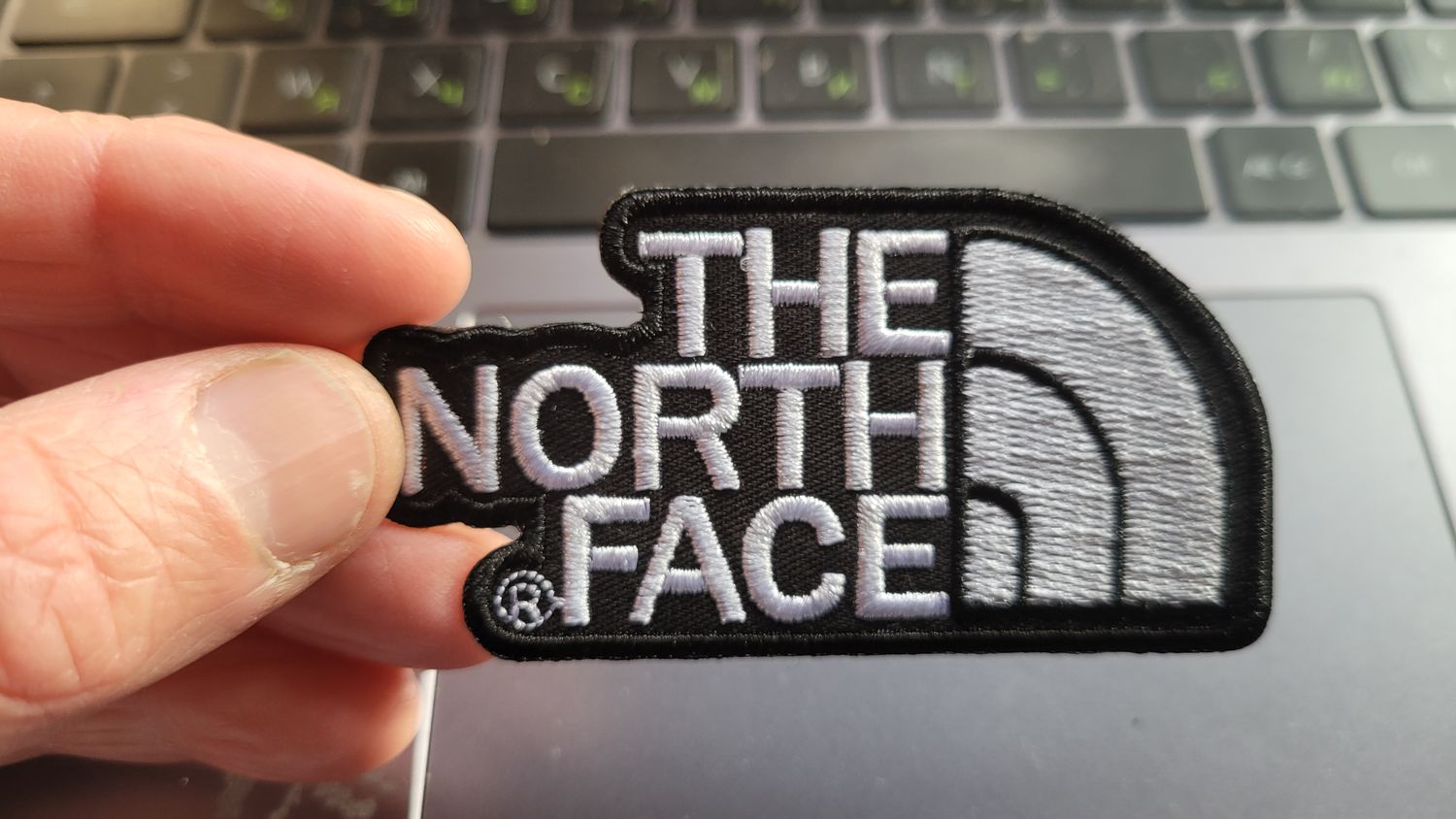 North Face Logo Embroidered Iron-On Patch