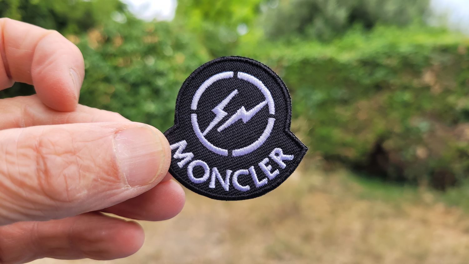 Moncler Logo Embroidered Iron-On Patch