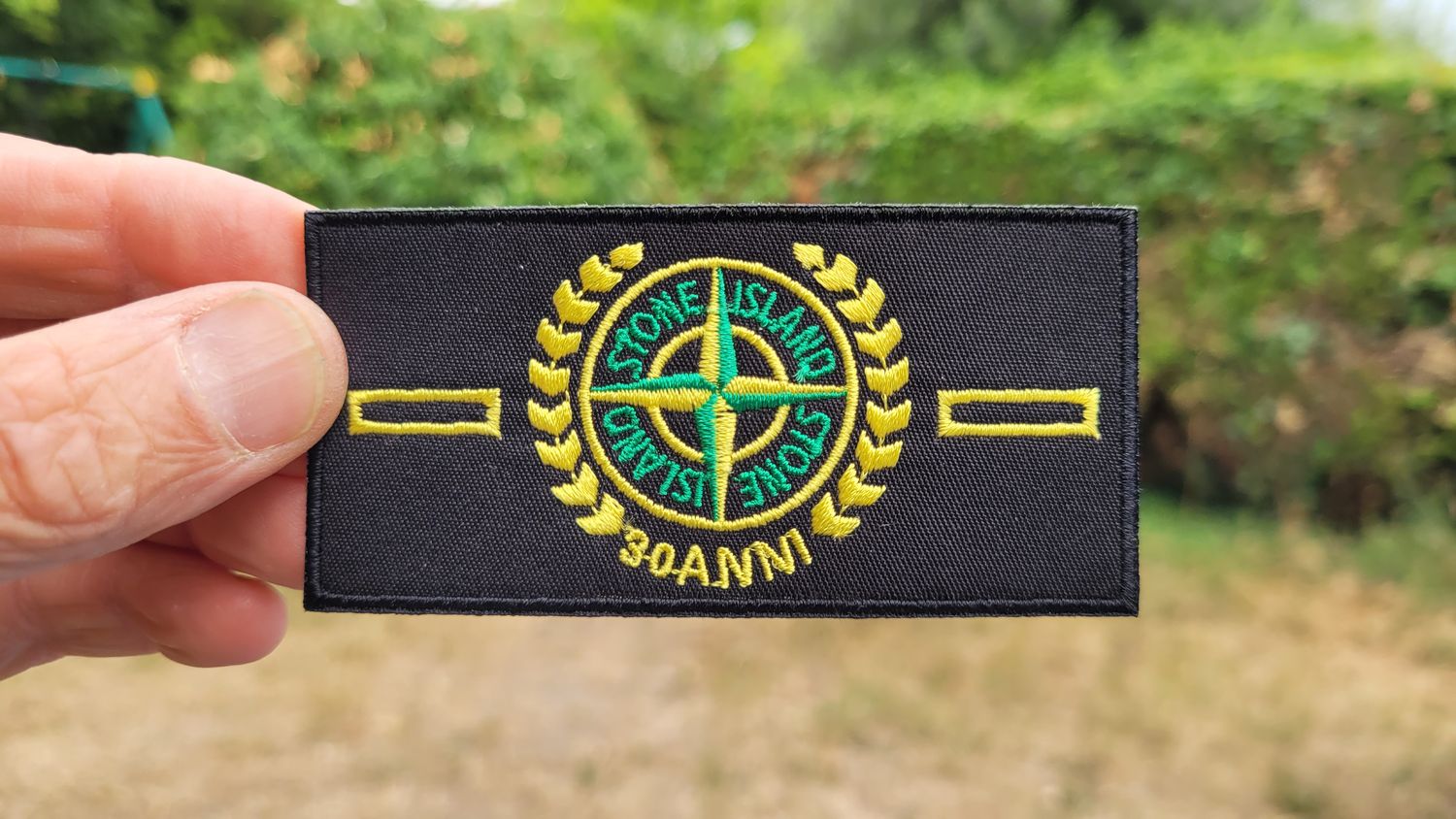 Stone Island Logo Embroidered Iron-On Patch