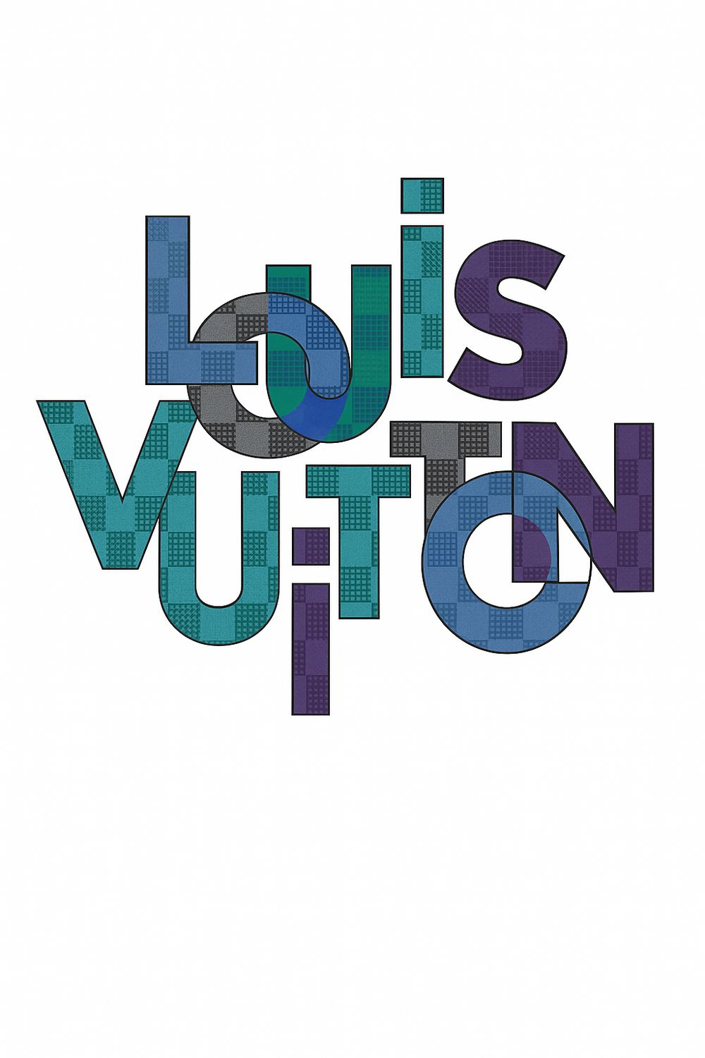 LV Louis Vuitton Hills Iron-On Patch – Full-Color Print