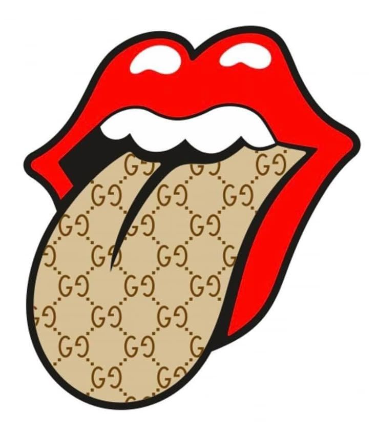 Gucci x Tongue Iron-On Patch – Full-Color Print