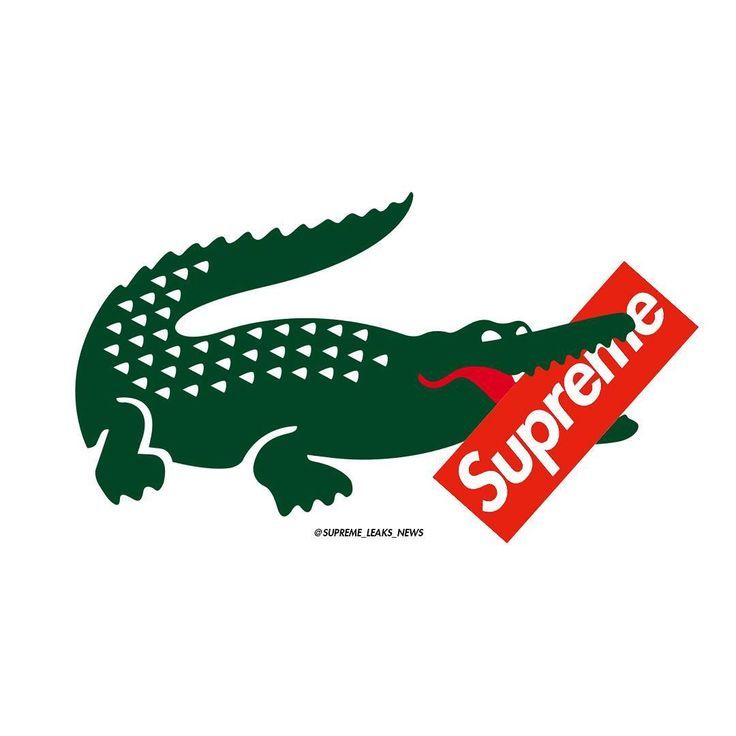 Lacoste x Supreme Iron-On Patch – Full-Color Print