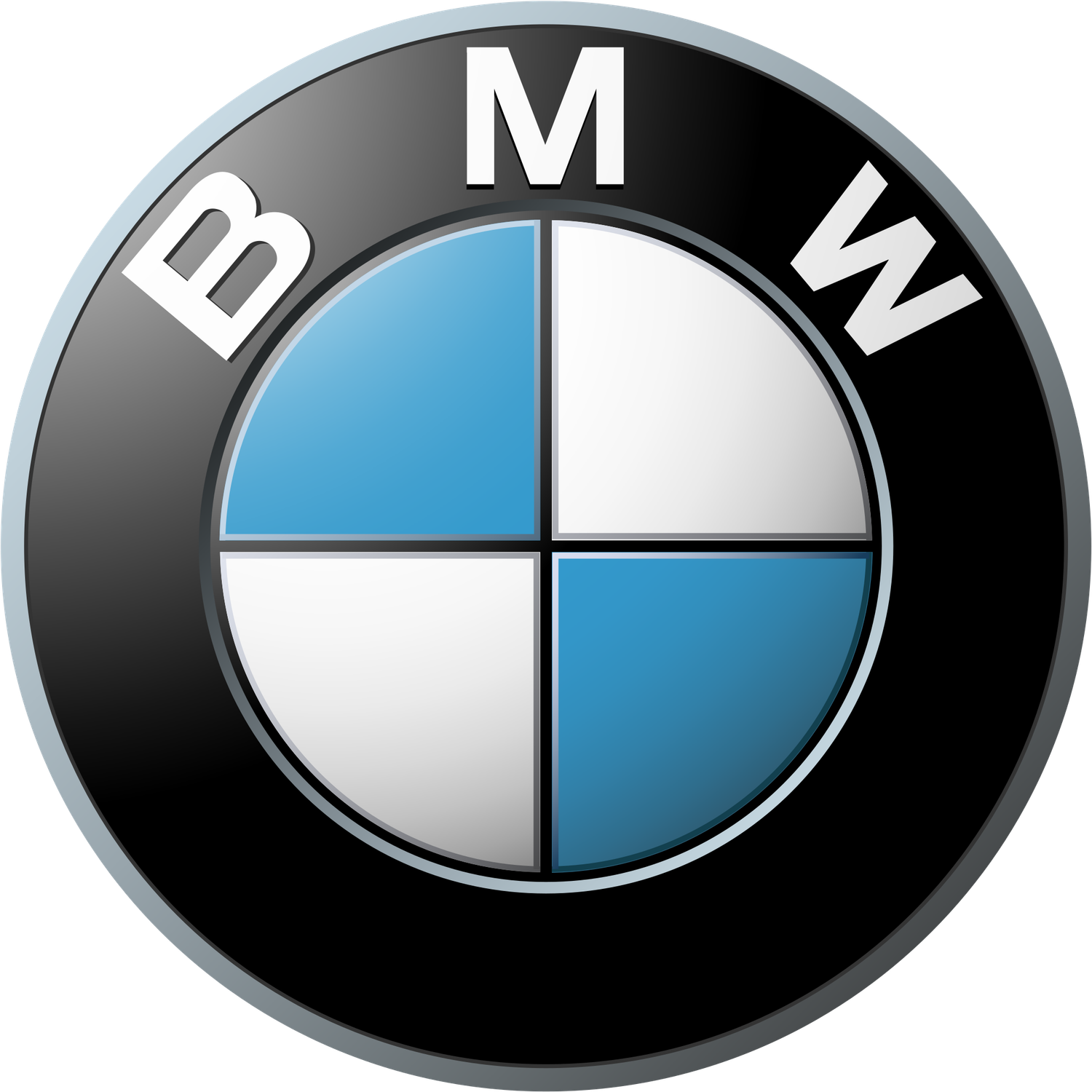 BMW Logo Iron-On Patch – Full-Color Print