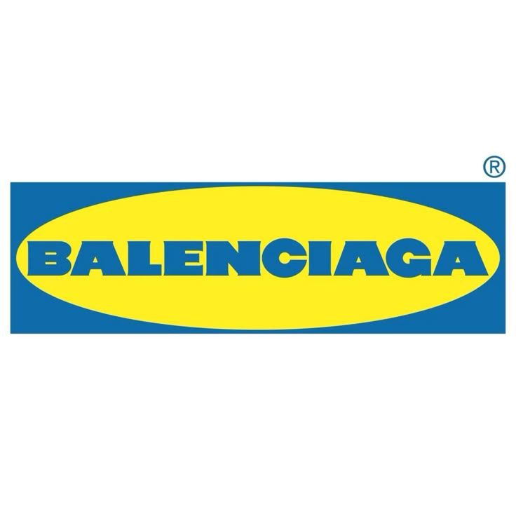 Balenciaga x Ikea Logo Iron-On Patch – Full-Color Print