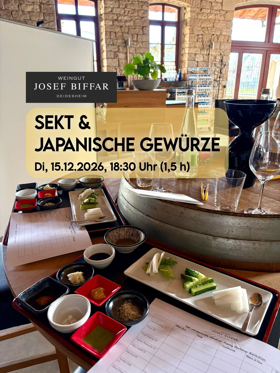 Sekt und japanische Gewürze 15.12.2026