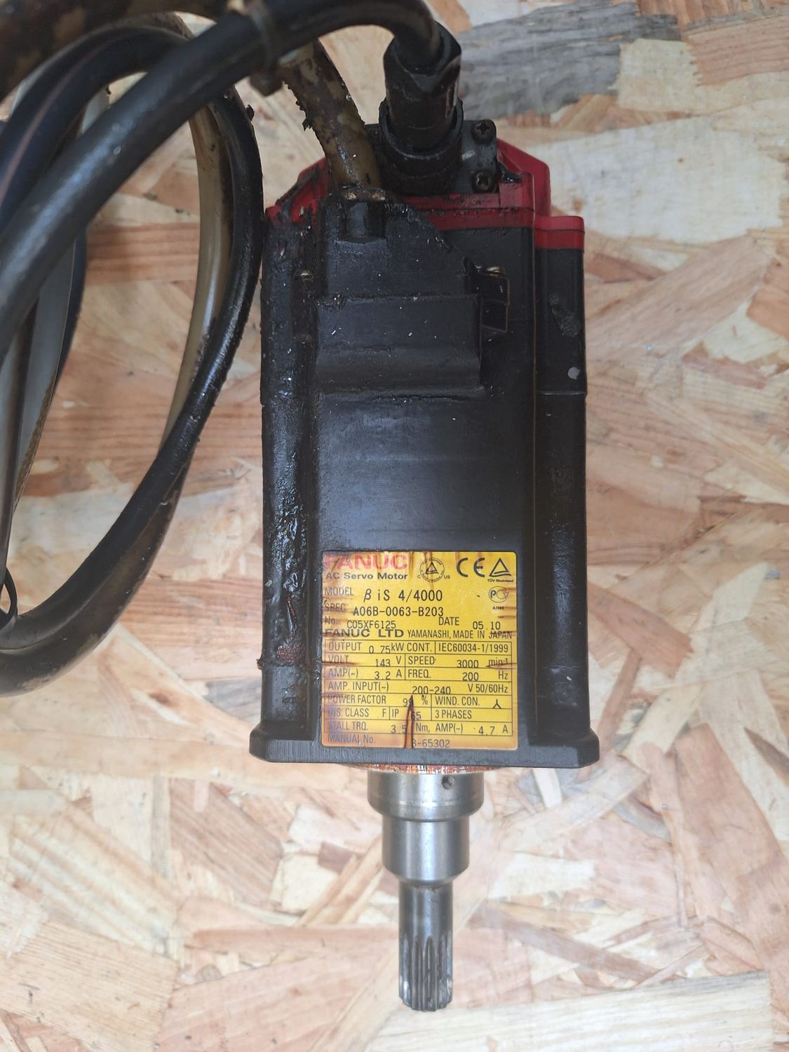 FANUC AC SERVO MOTOR 4 4000 A06B-0063-B203