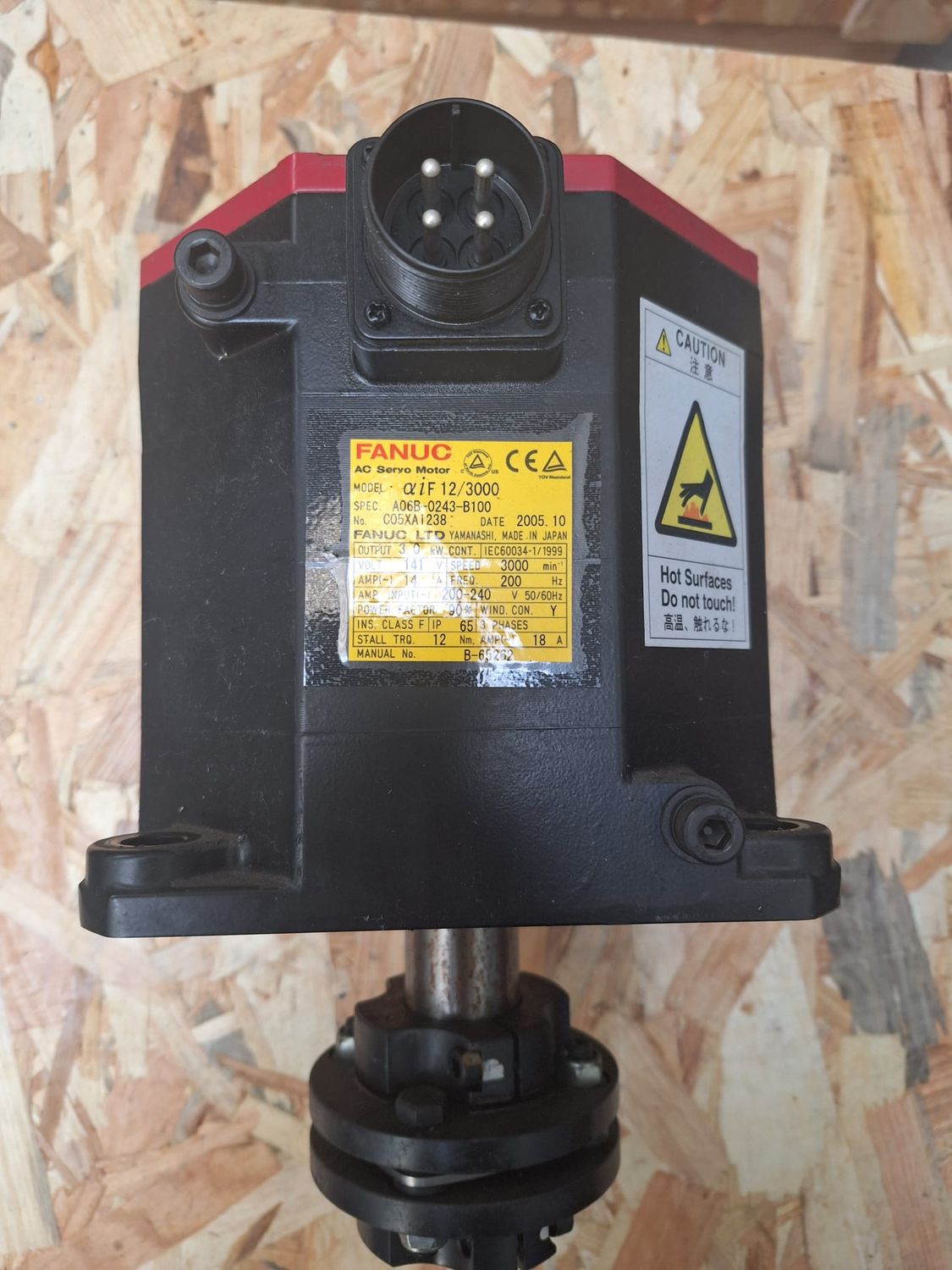 FANUC AC SERVO MOTOR IF 12/3000 A06B-0243-B100
