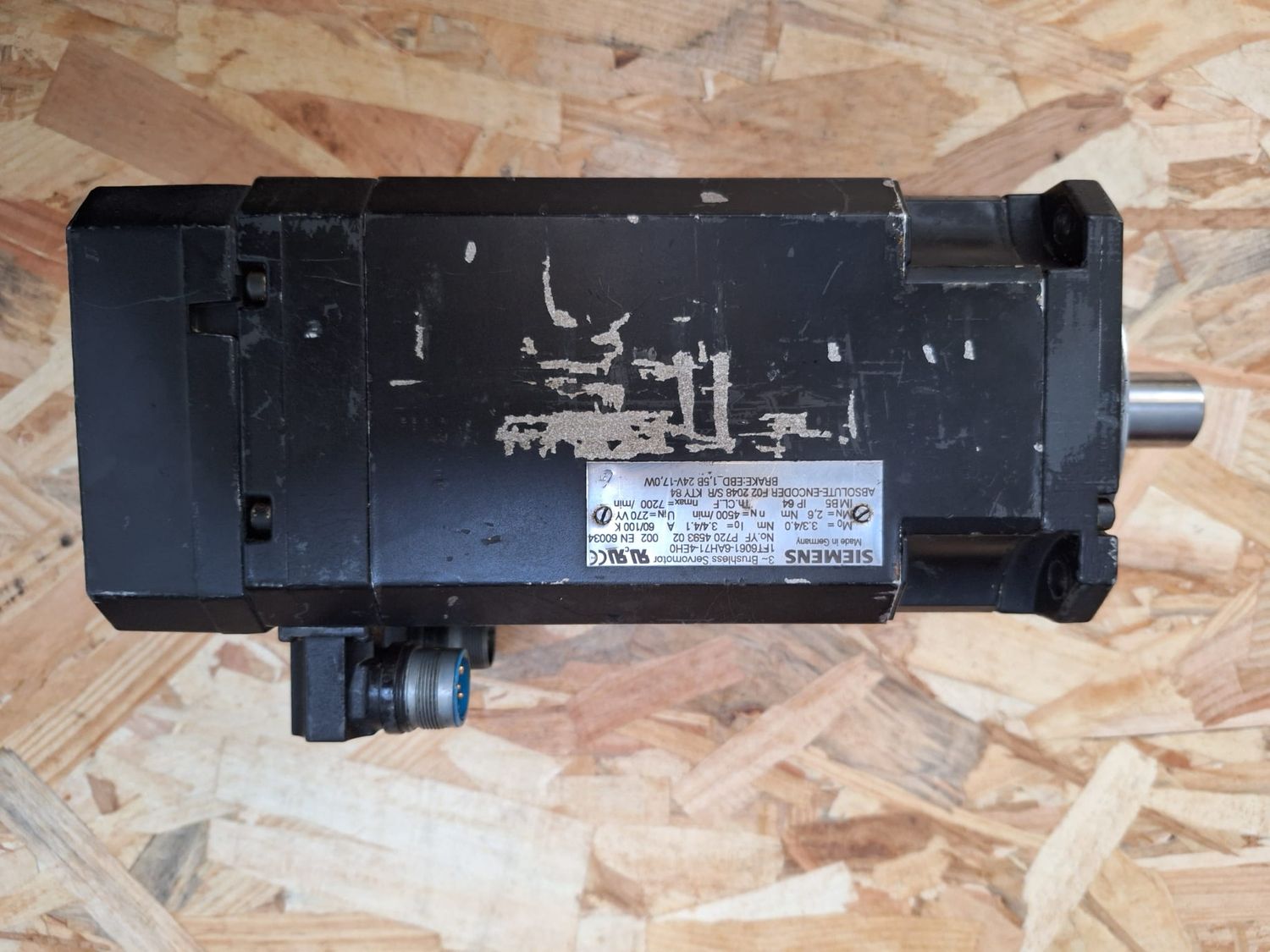 SIEMENS BRUSHLESS SERVOMOTOR 1FT6061-6AH71-4EH0