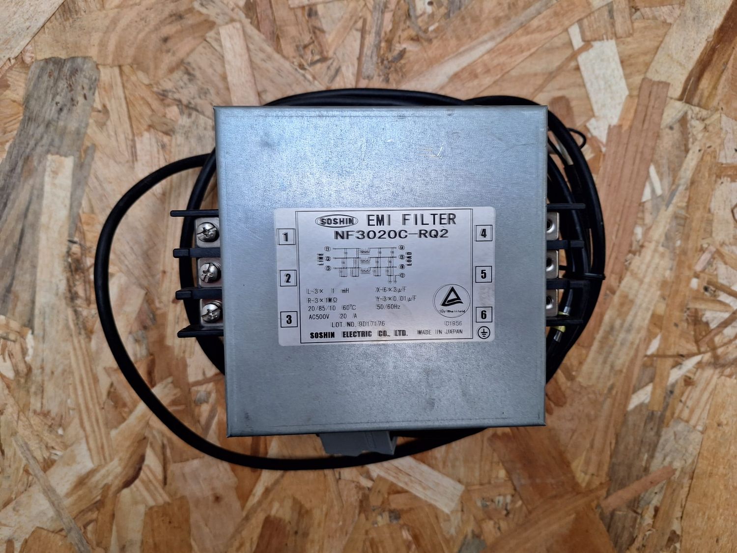 SOSHIN ELECTRIC EMI FILTER NF3020C-RQ2 9D17176 C1956