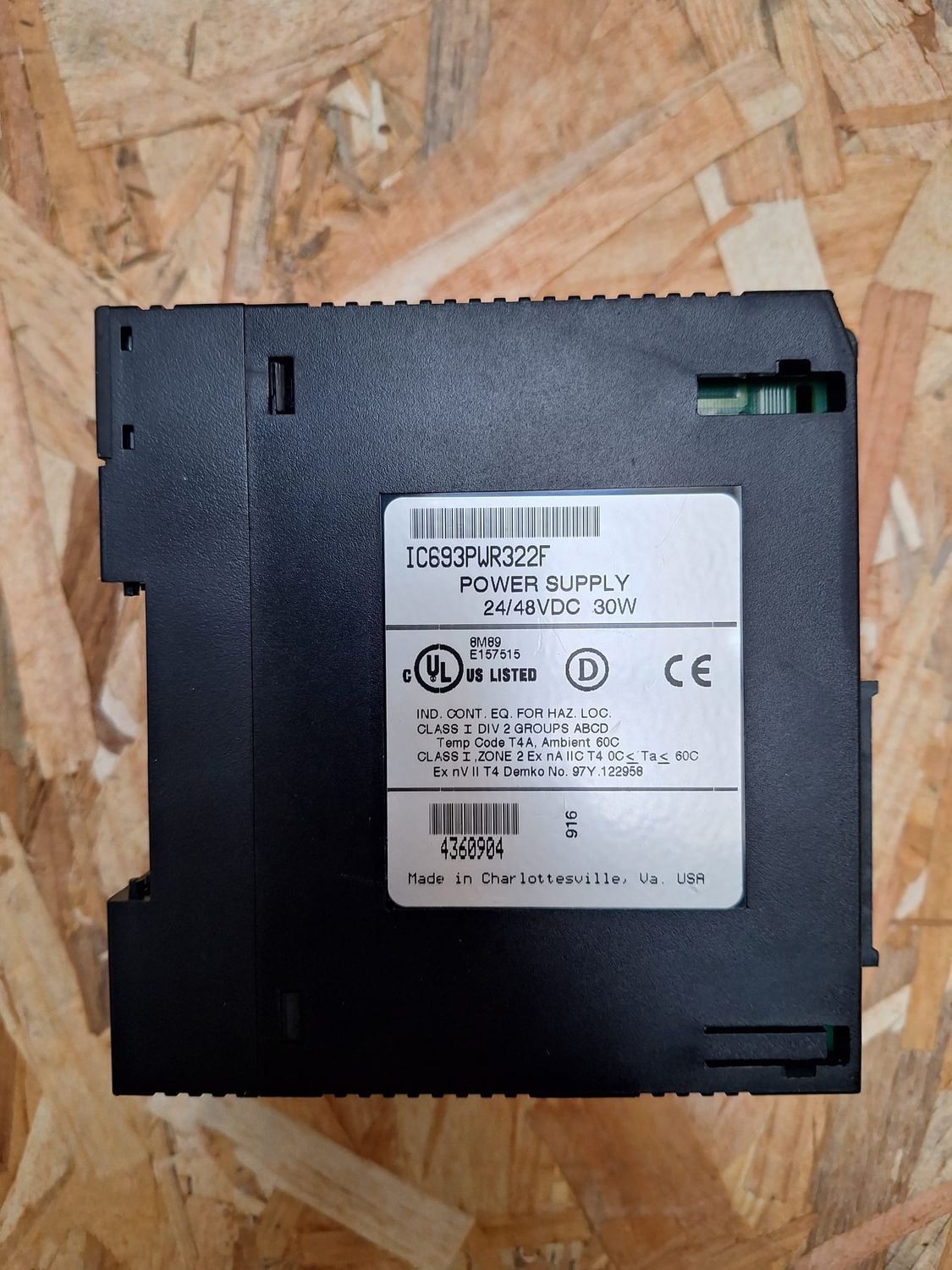 US LISTED IC693PWR322F POWER SUPPLY 24-48VDC 30W 8M89