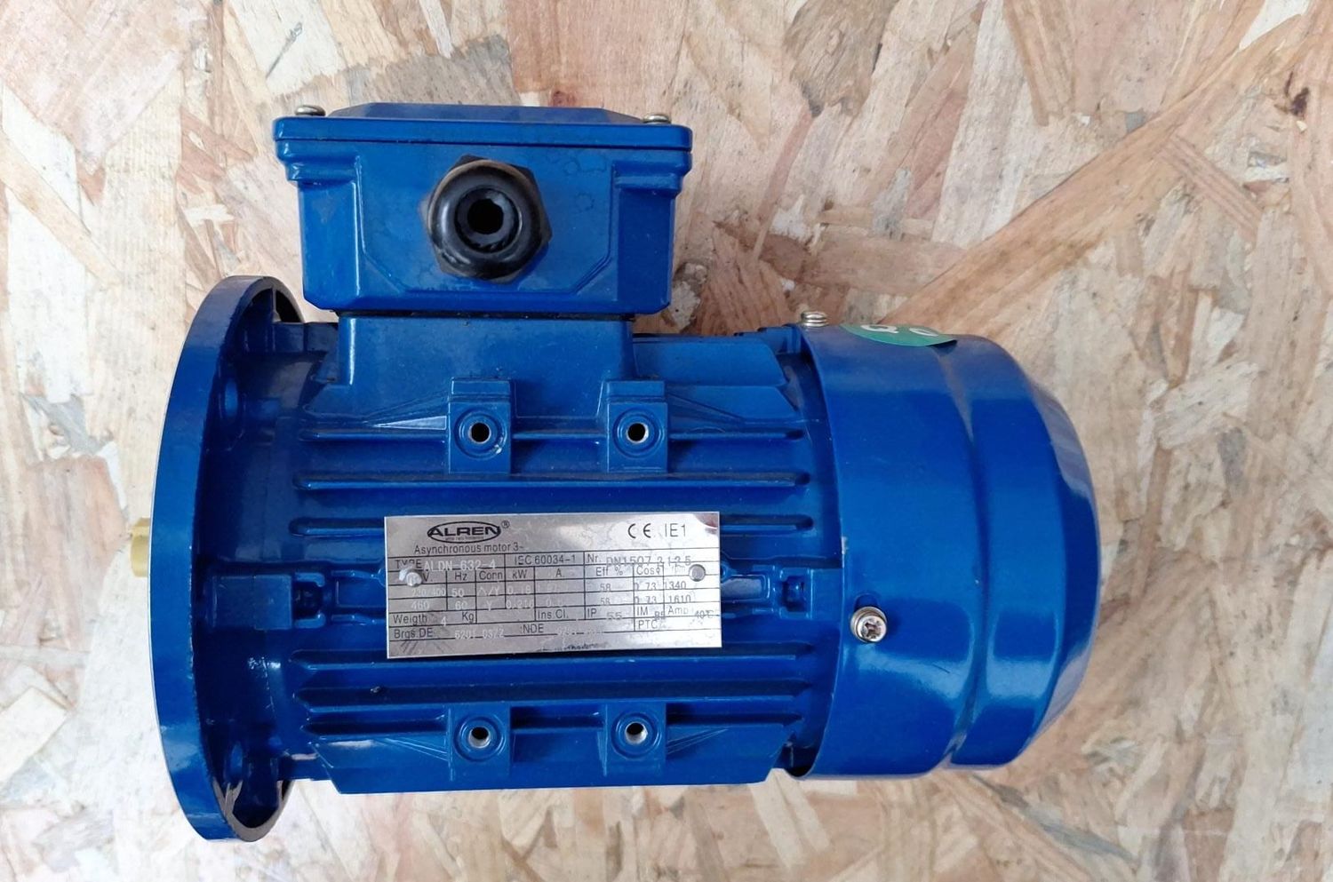 MOTOR ALREN TYPE ALDN-632-4 IEC 60034-1 DN1507