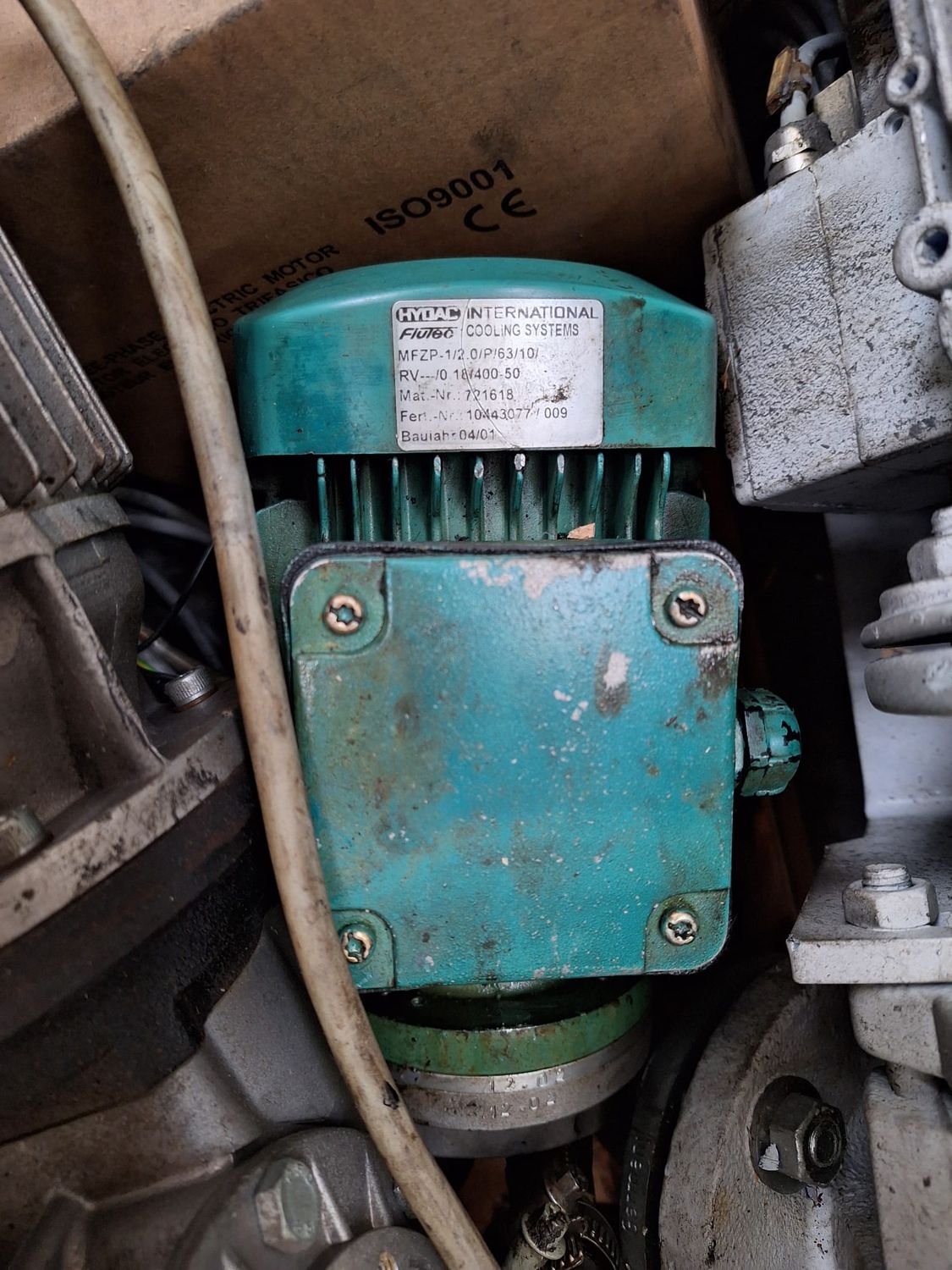 MOTOR HYDAC INTERNATIONAL FLUTEC COOLING SYSTEMS MFZP-1 2 721618