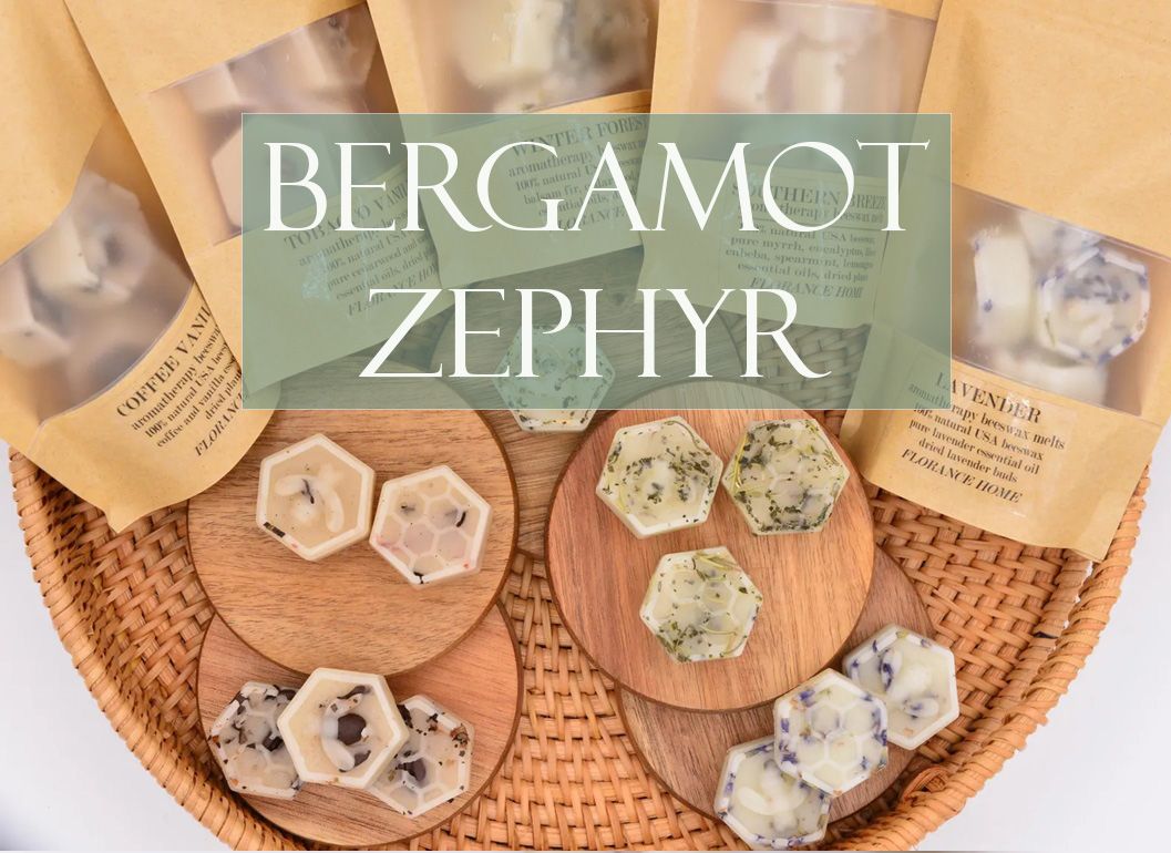 Bergamot Zephyr Organic Beeswax Melts