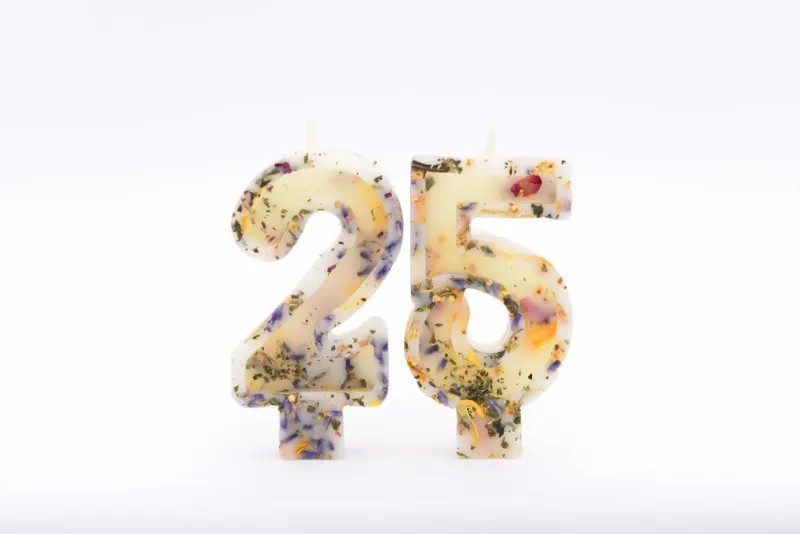Beeswax Birthday Candles