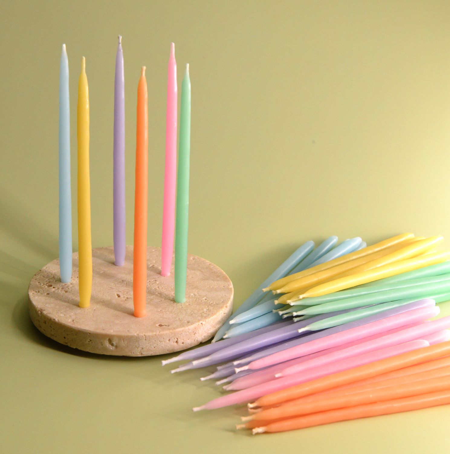 Beeswax Birthday Candles Made From Pure Natural USA Beeswax