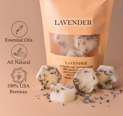 Lavender Organic Beeswax Melts