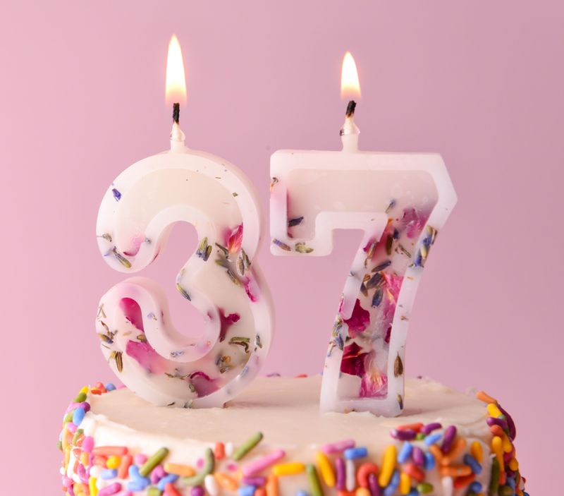 Beeswax Birthday Candles