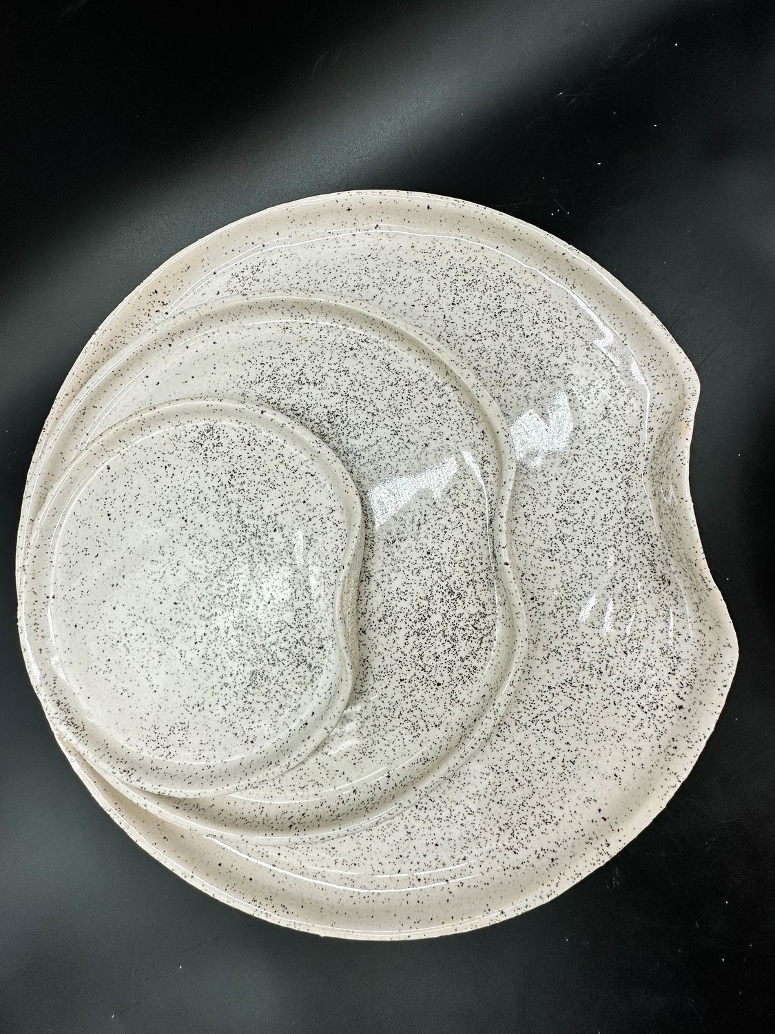 Manu Moon ANGEL. Zestaw 3 talerzy. Trojaczki Księżycowe. Manu Moon ANGEL. Zestaw 3 talerzy. Trojaczki Księżycowe.