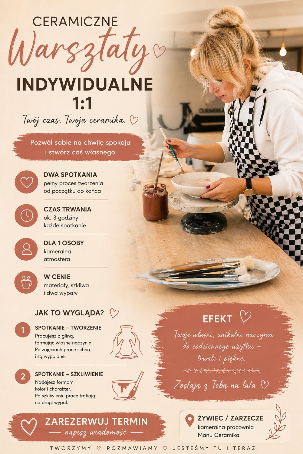 Indywidualne warsztaty ceramiczne - dwa spotkania