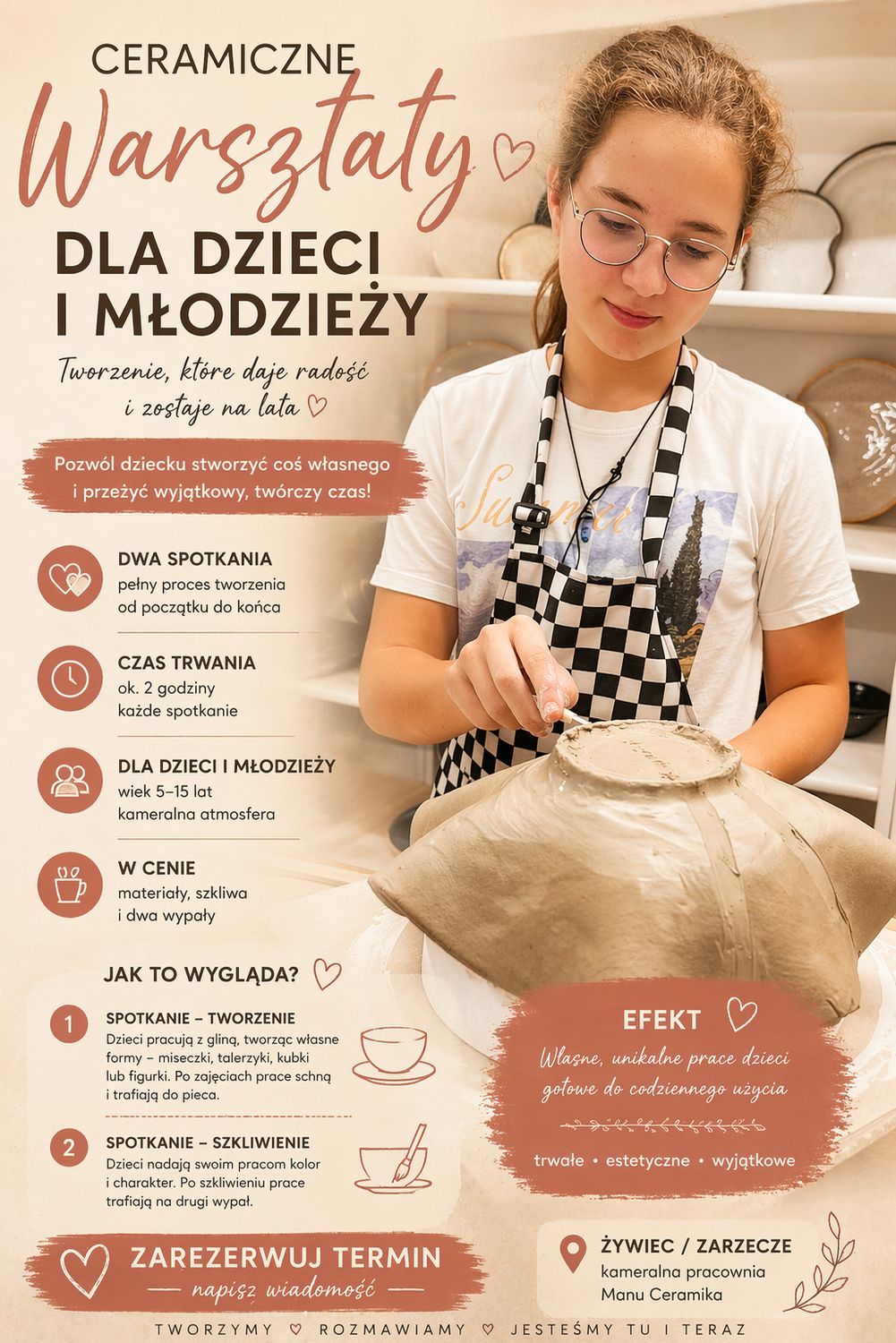 Warsztaty indywidualne dla dzieci i młodzieży - 2 h