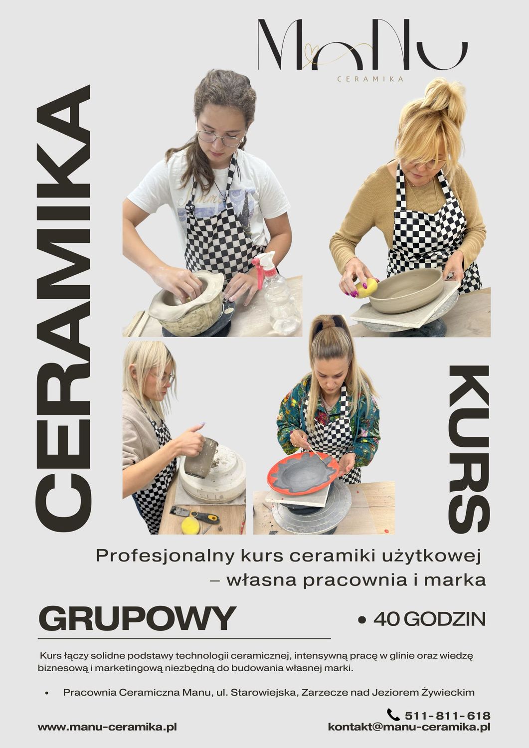 Profesjonalny kurs ceramiki użytkowej – WŁASNA PRACOWNIA I MARKA - grupowy Profesjonalny kurs ceramiki użytkowej – WŁASNA PRACOWNIA I MARKA - grupowy