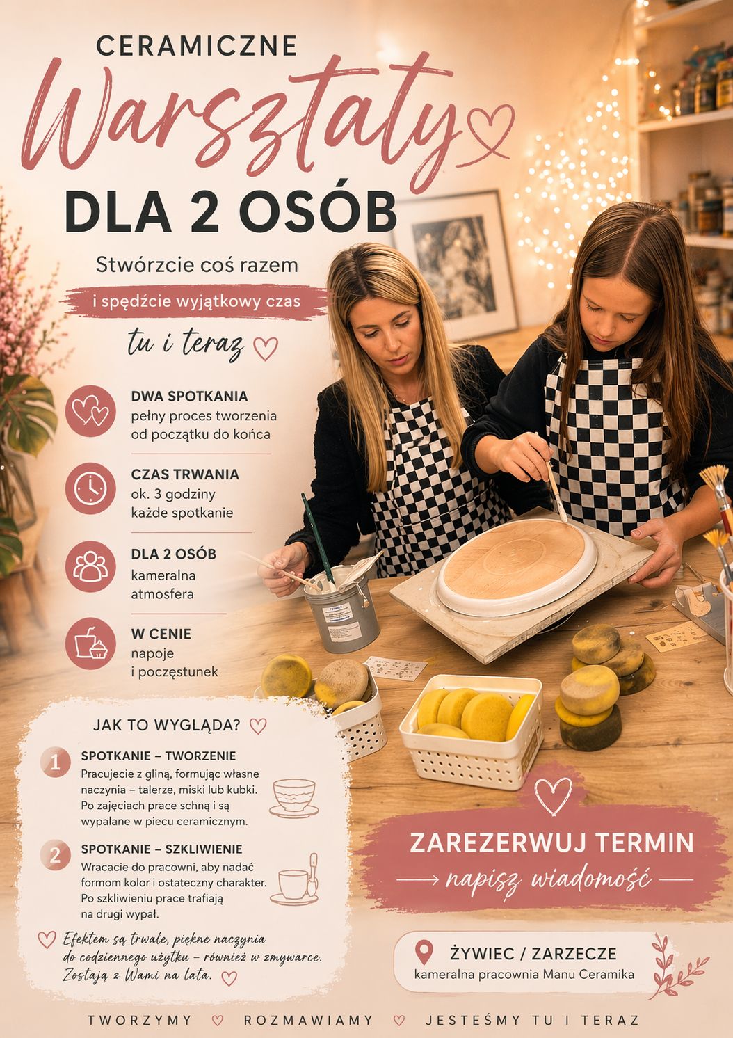 Warsztaty ceramiczne dla dwojga - dwa spotkania