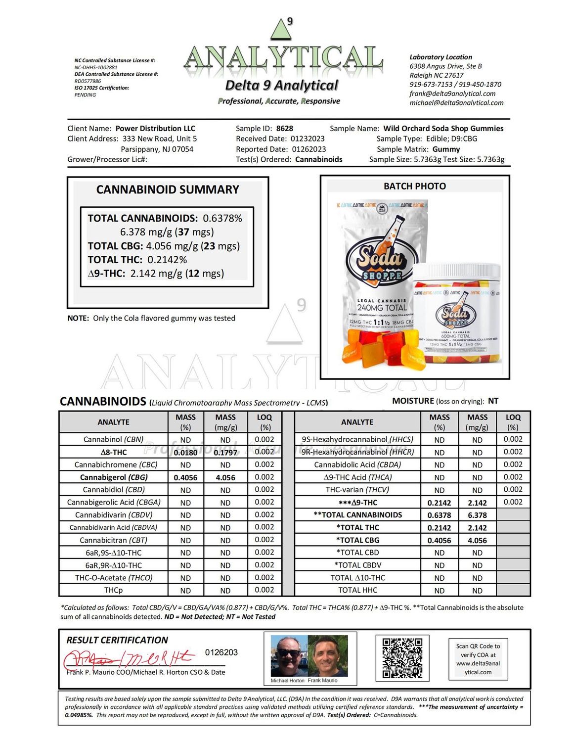 Cannabis Shoppe Artisan Gummies, Flavor: Soda Shoppe