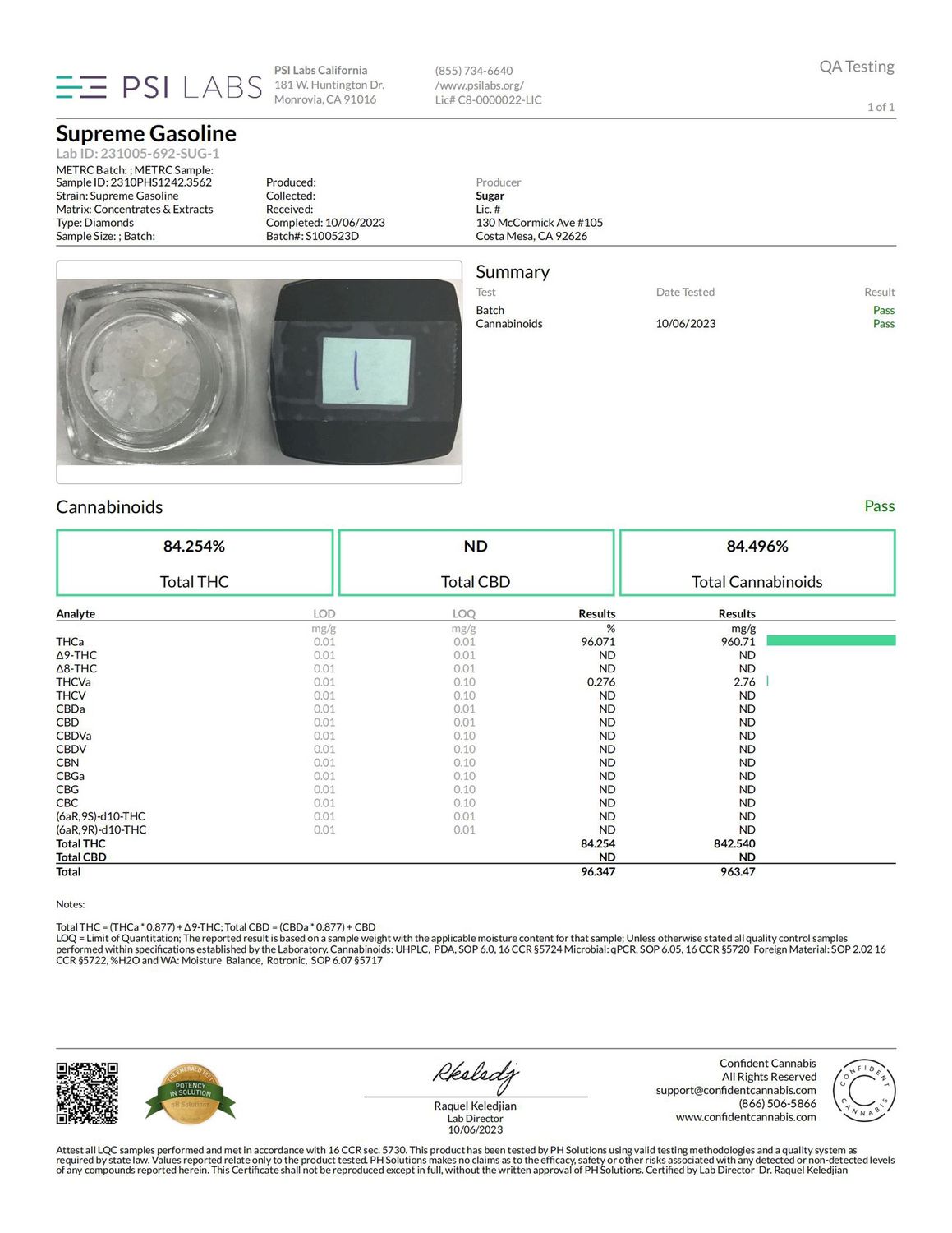 Sugar Dry Diamonds 2 Grams