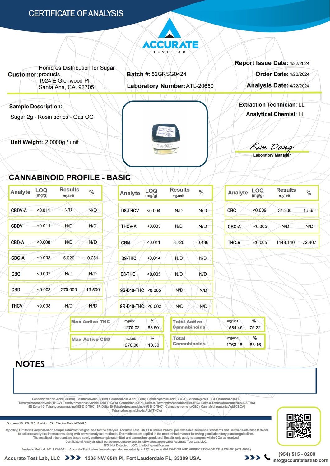 Sugar Live Rosin 2 Grams