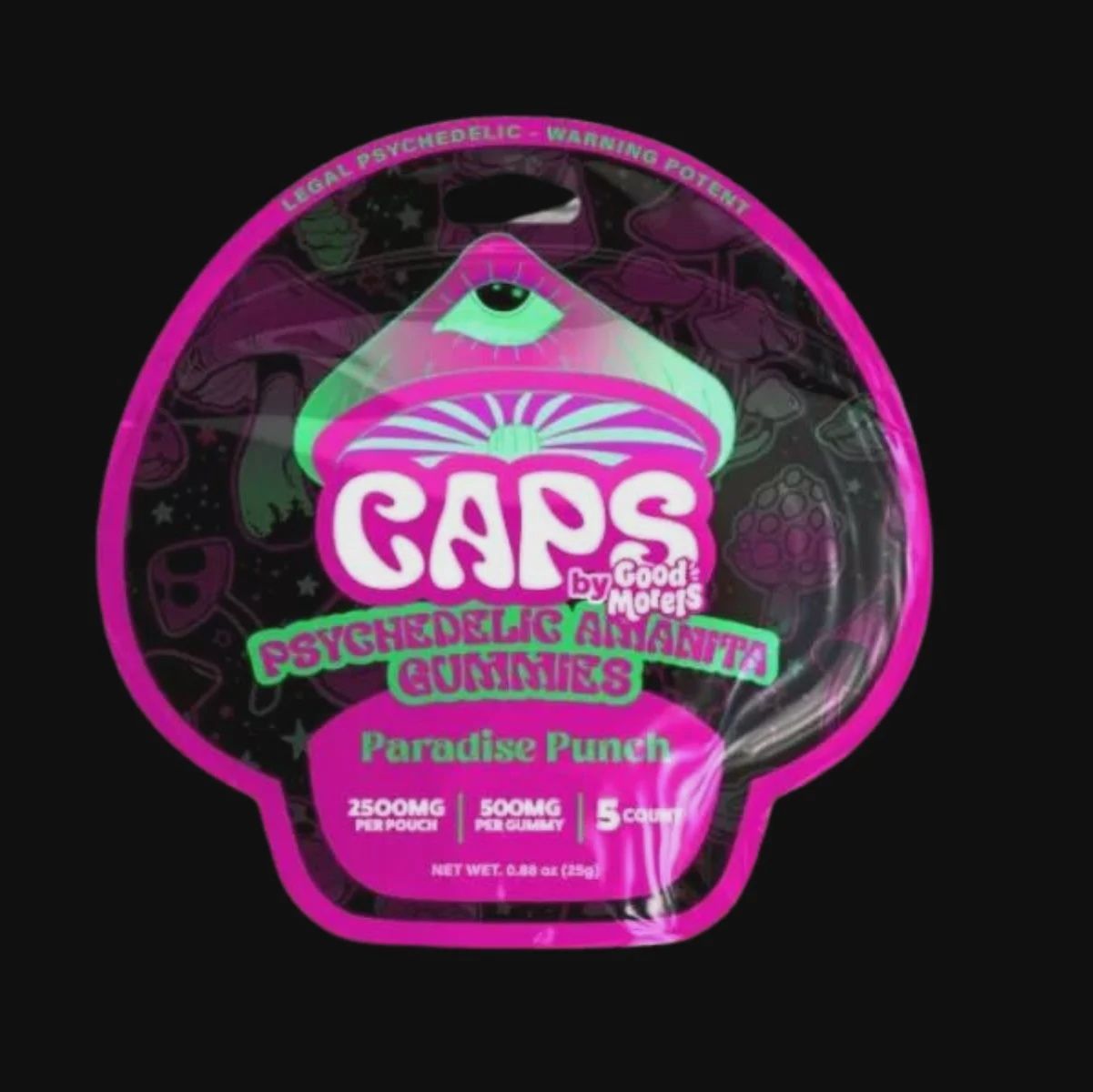 CAPS Psychedelic Amanita Gummies, Flavor: Paradise Punch