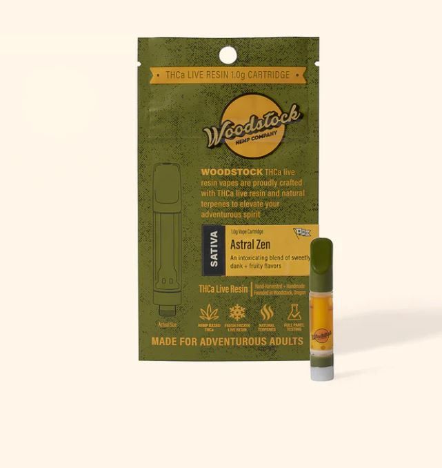Woodstock One Gram Live Resin Cart