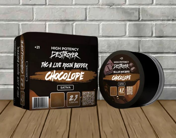 High Potency Destroyer THCa Live Rosin Badder