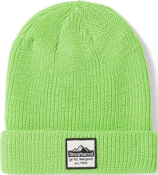 Smartwool SW Patch Beanie, Color: Electric Green