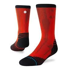 Stance Athletic Draper Mid Crew Red