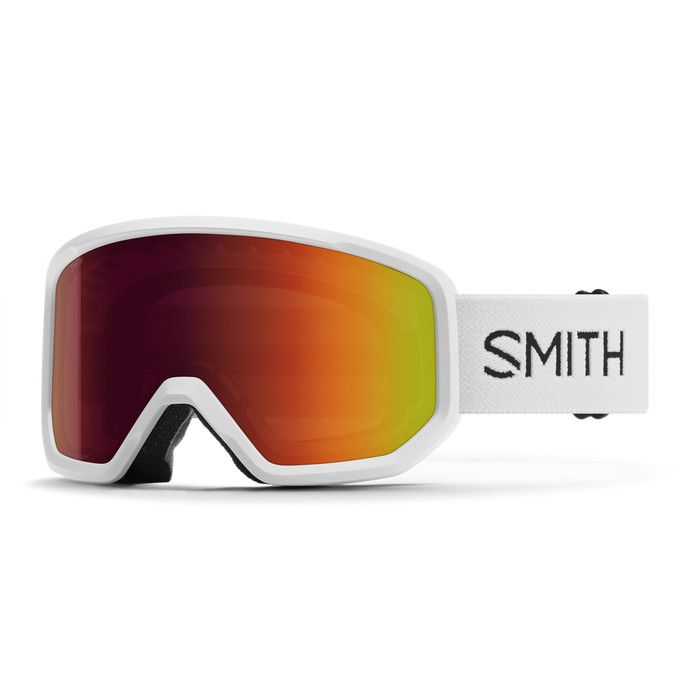 Smith Transfer Goggles, Color: White/ Red Sol-X Mirror