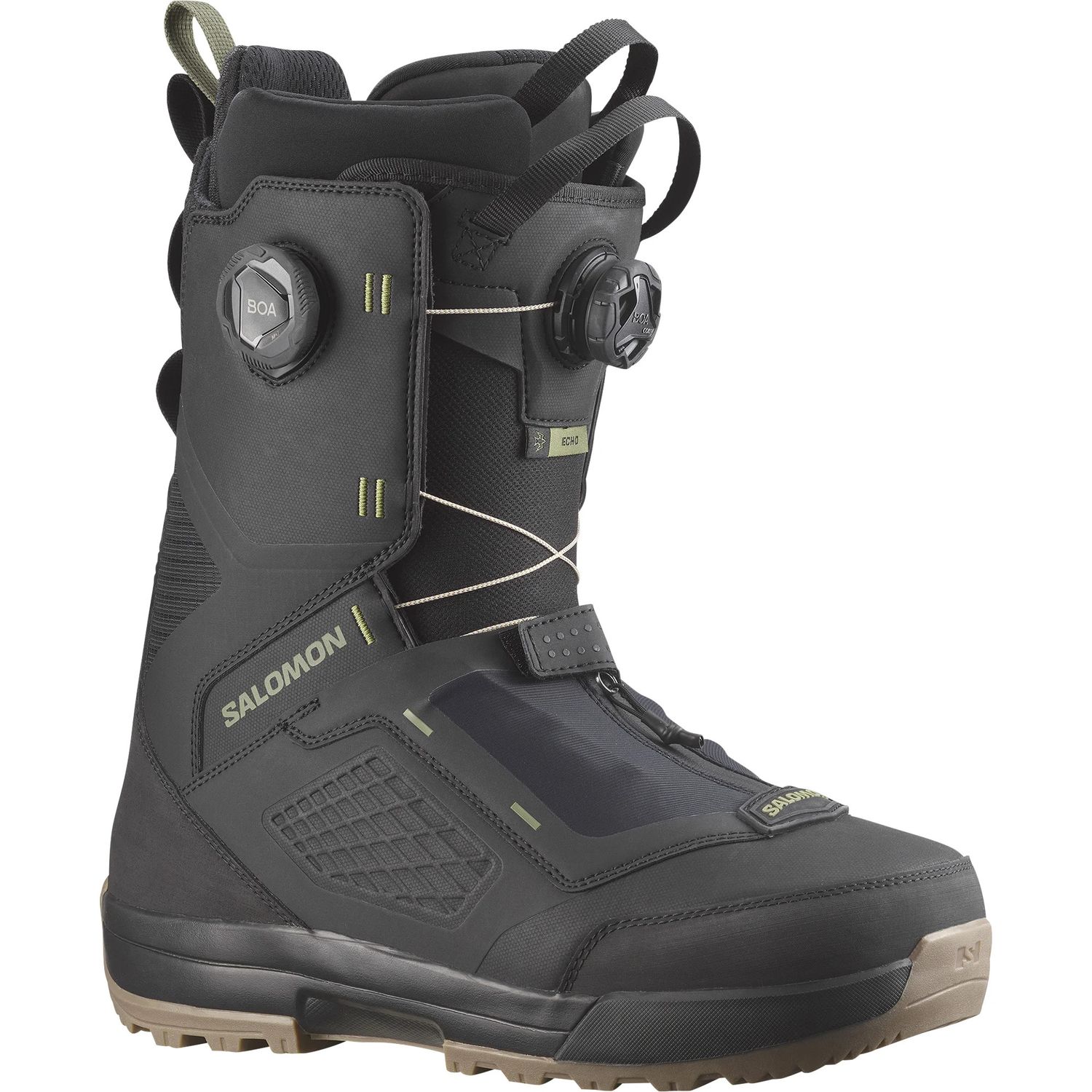 Salomon Echo Dual Boa Snowboard Boot 25/26, Color: Black, Size: 27
