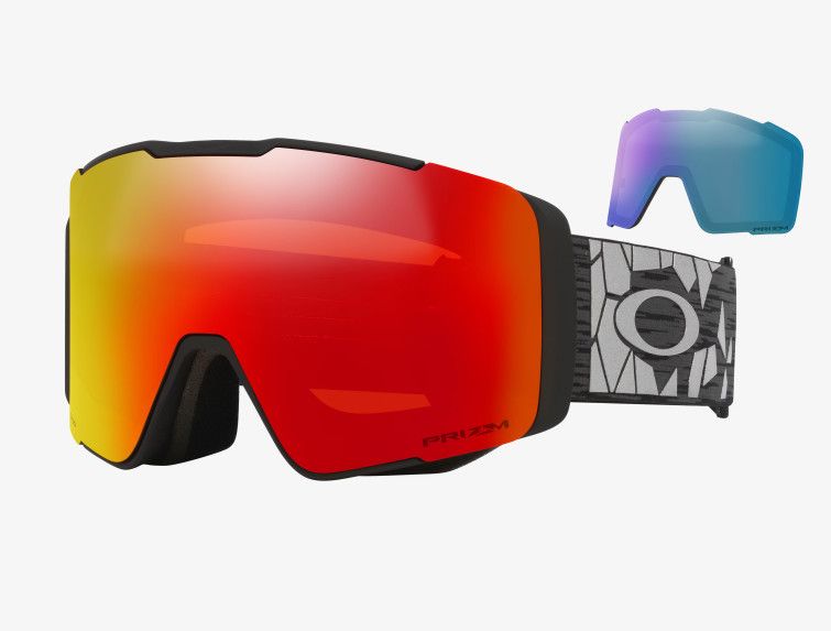 Oakley Line Miner Pro, Color: Black Reinforce W/Prizm  Torch & Iced, Size: L