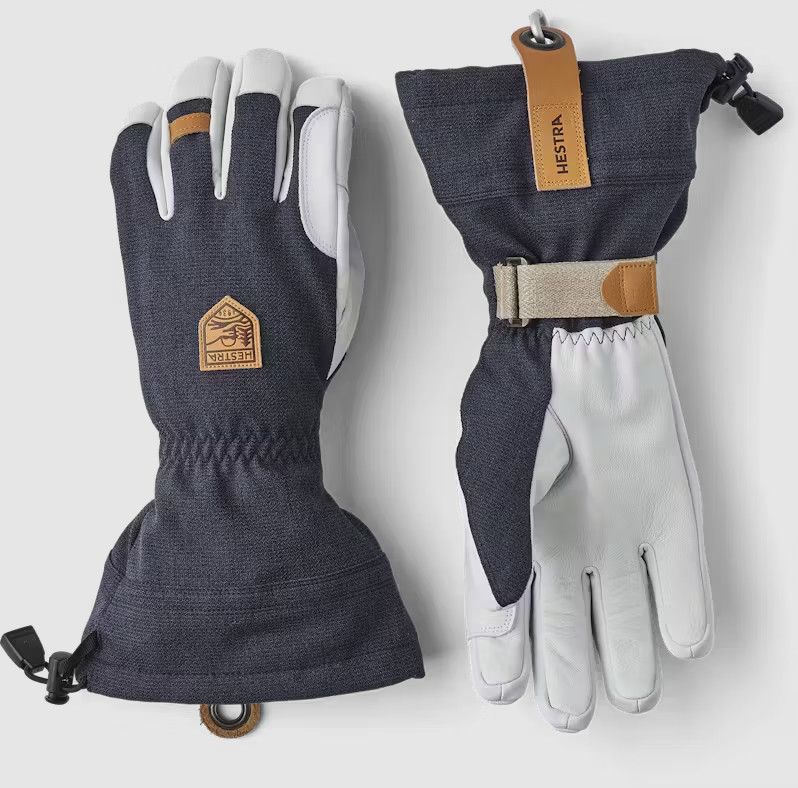 Hestra Army Leather Patrol Gauntlet 2025, Color: Charcoal, Size: 7