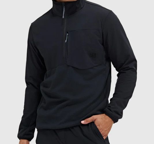 Blackstrap Men's Tribrid 1/2 Zip, Color: Black, Size: M