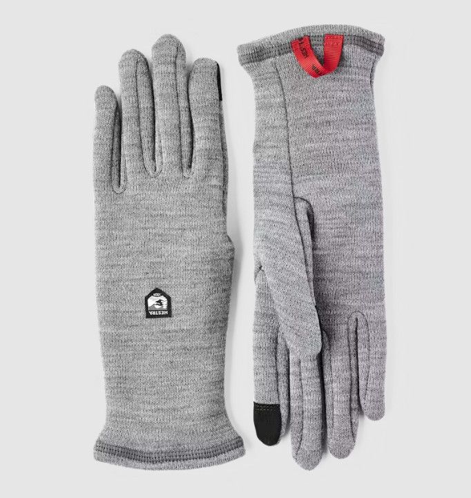 Hestra Gravita Merino Liner, Color: Grey, Size: 6