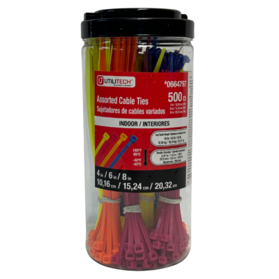 Assorted Cable Ties 500 ct