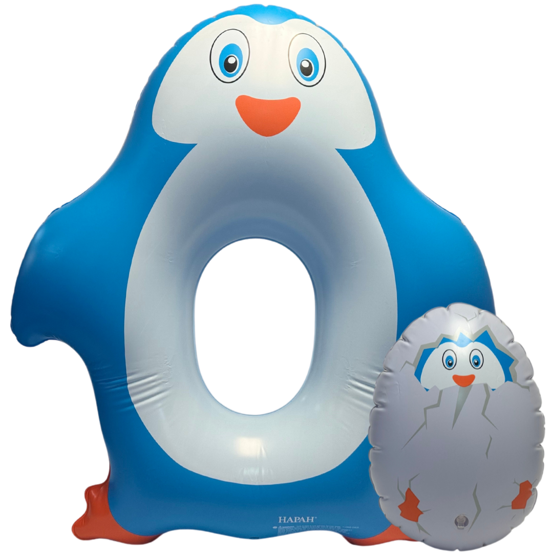 Hapah Penguin with Egg Inflatable Swimming Tube
