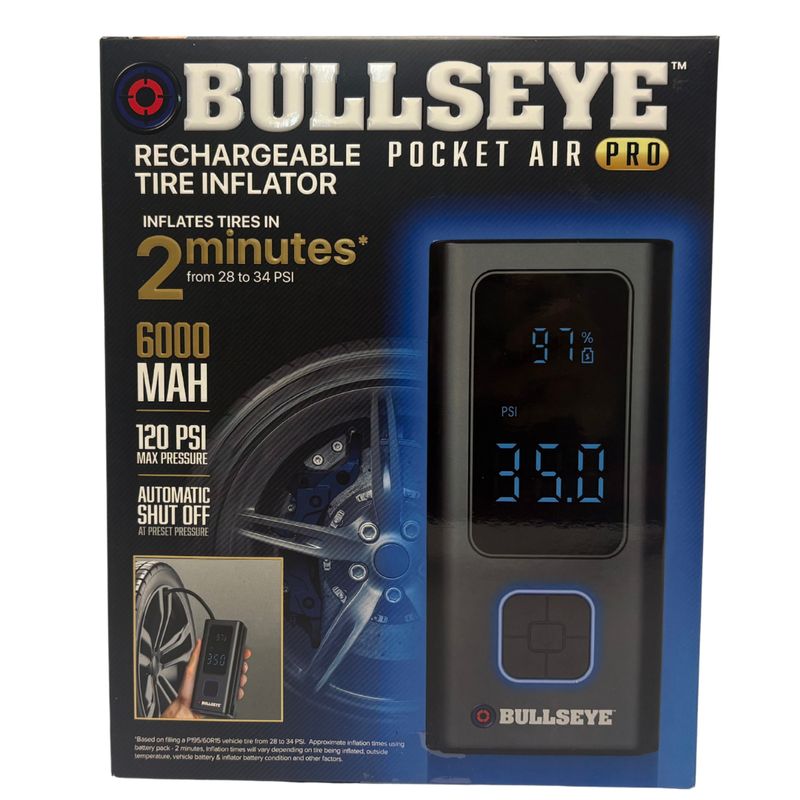 Bullseye tire inflator