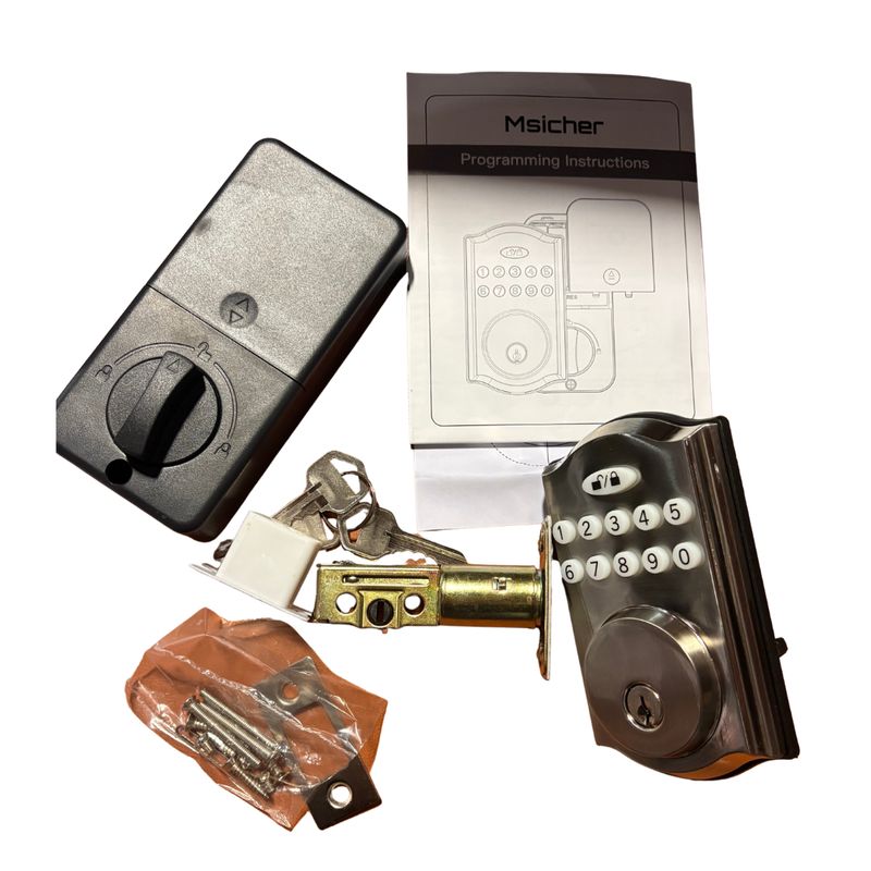 Keypad Digital Deadbolt (Silver)